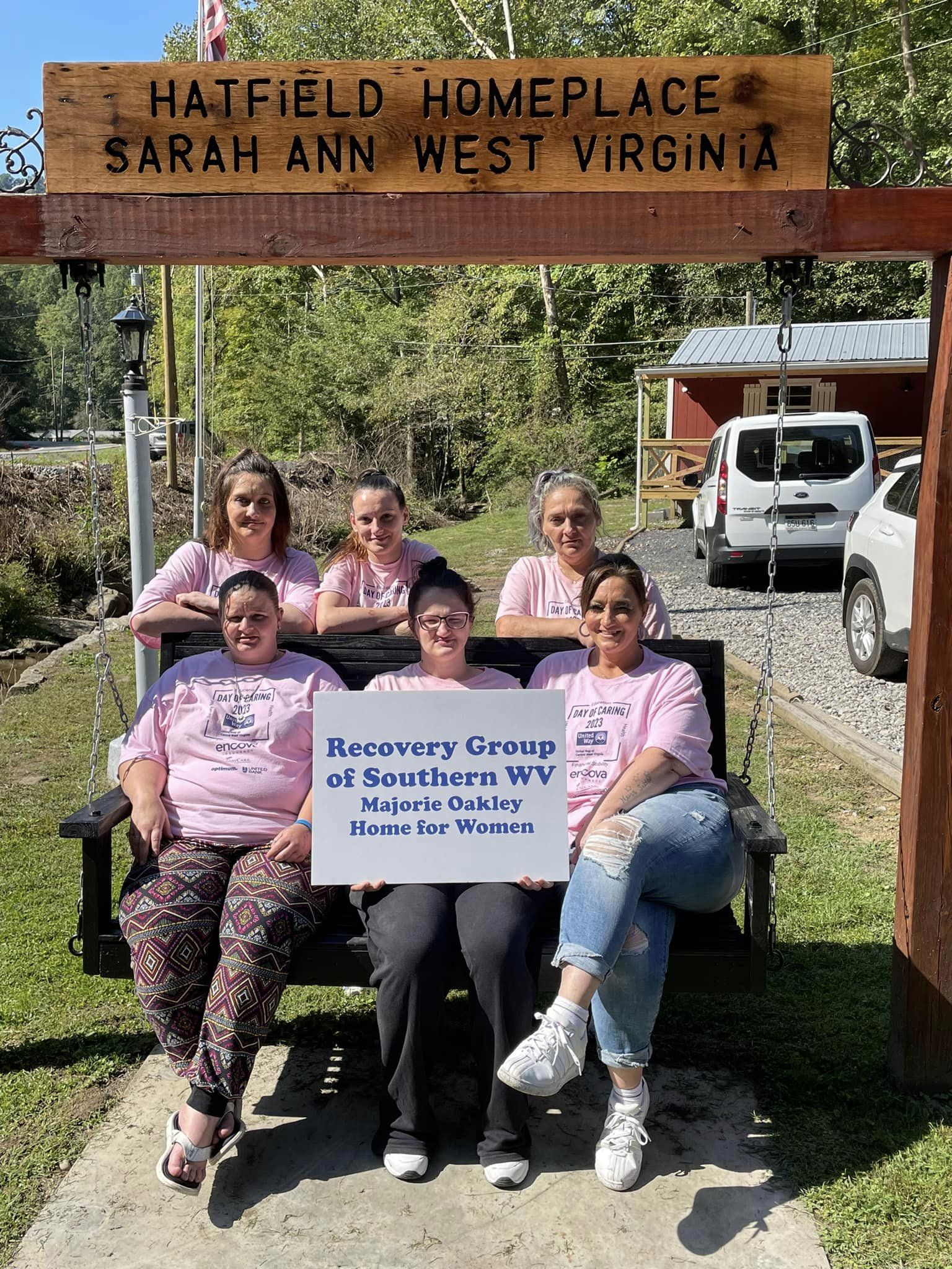 Day of Caring 2023 Recovery Group of Southern WV  Majorie Oakley Home for Women at Hatfield McCoy Foundation